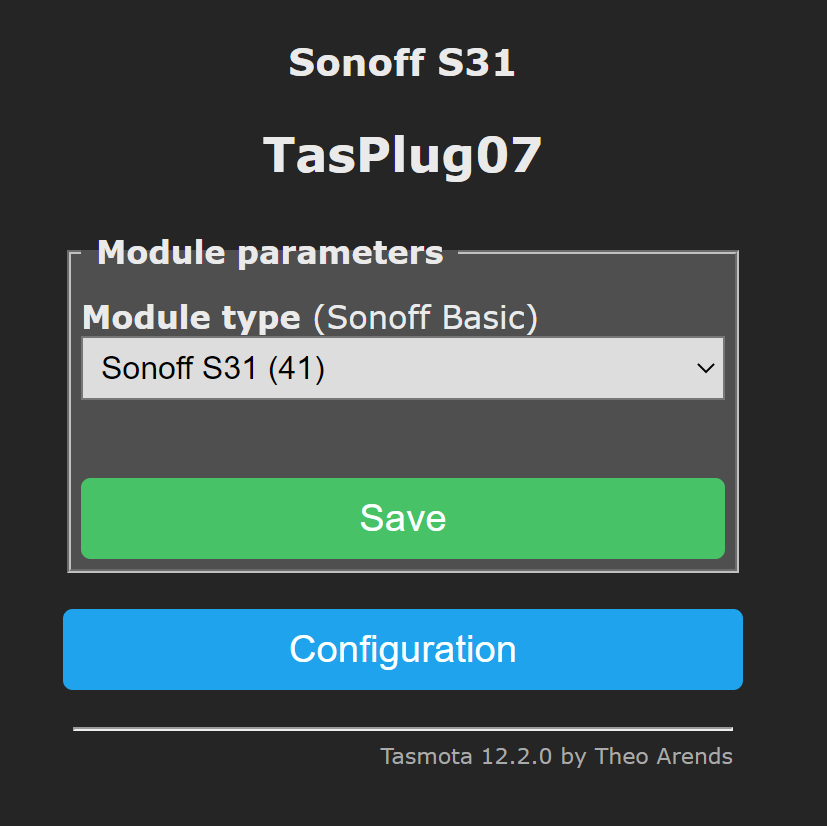 S31 Module Type